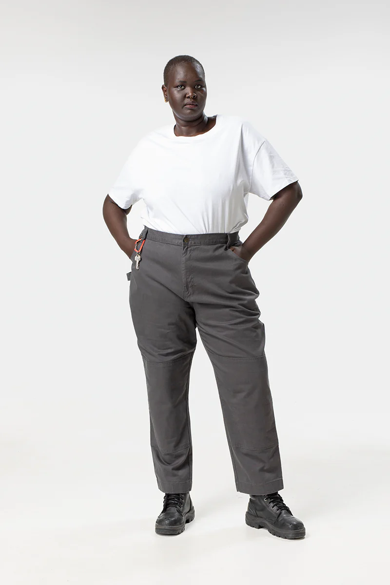 2 Way Work Pants - Grey - Image 2