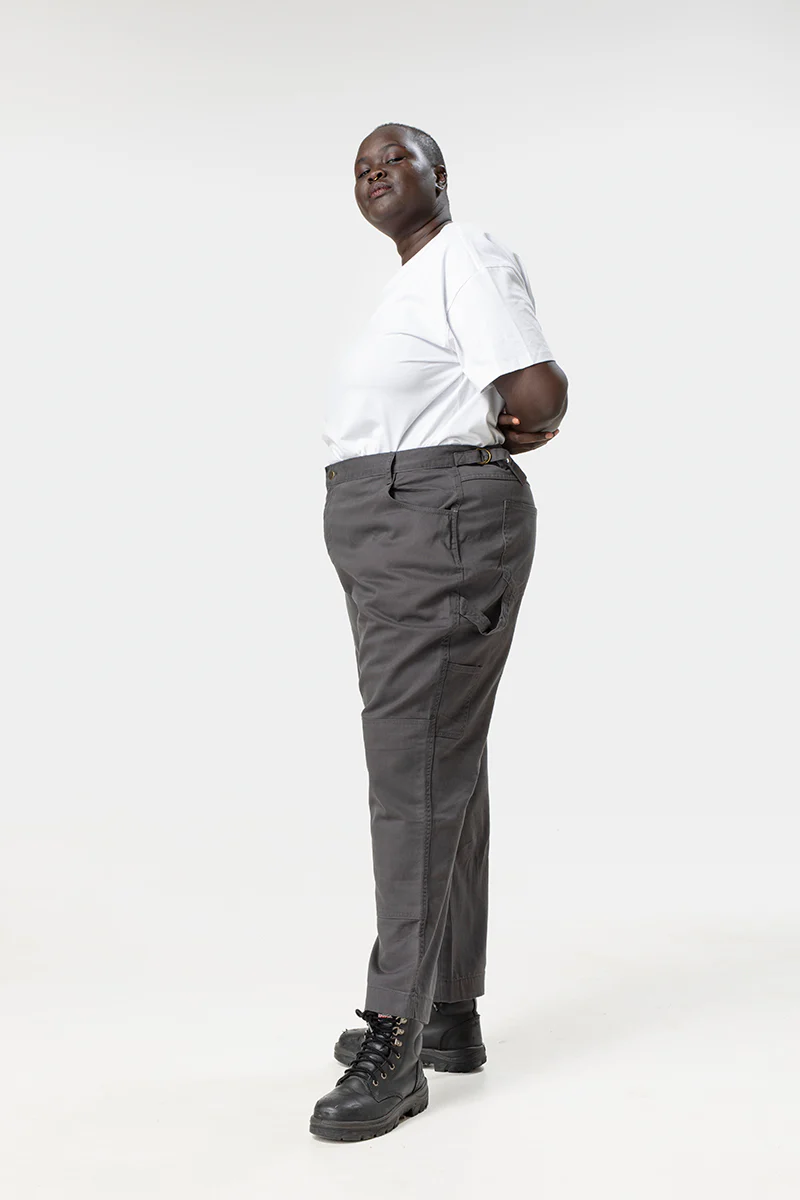2 Way Work Pants - Grey - Image 3