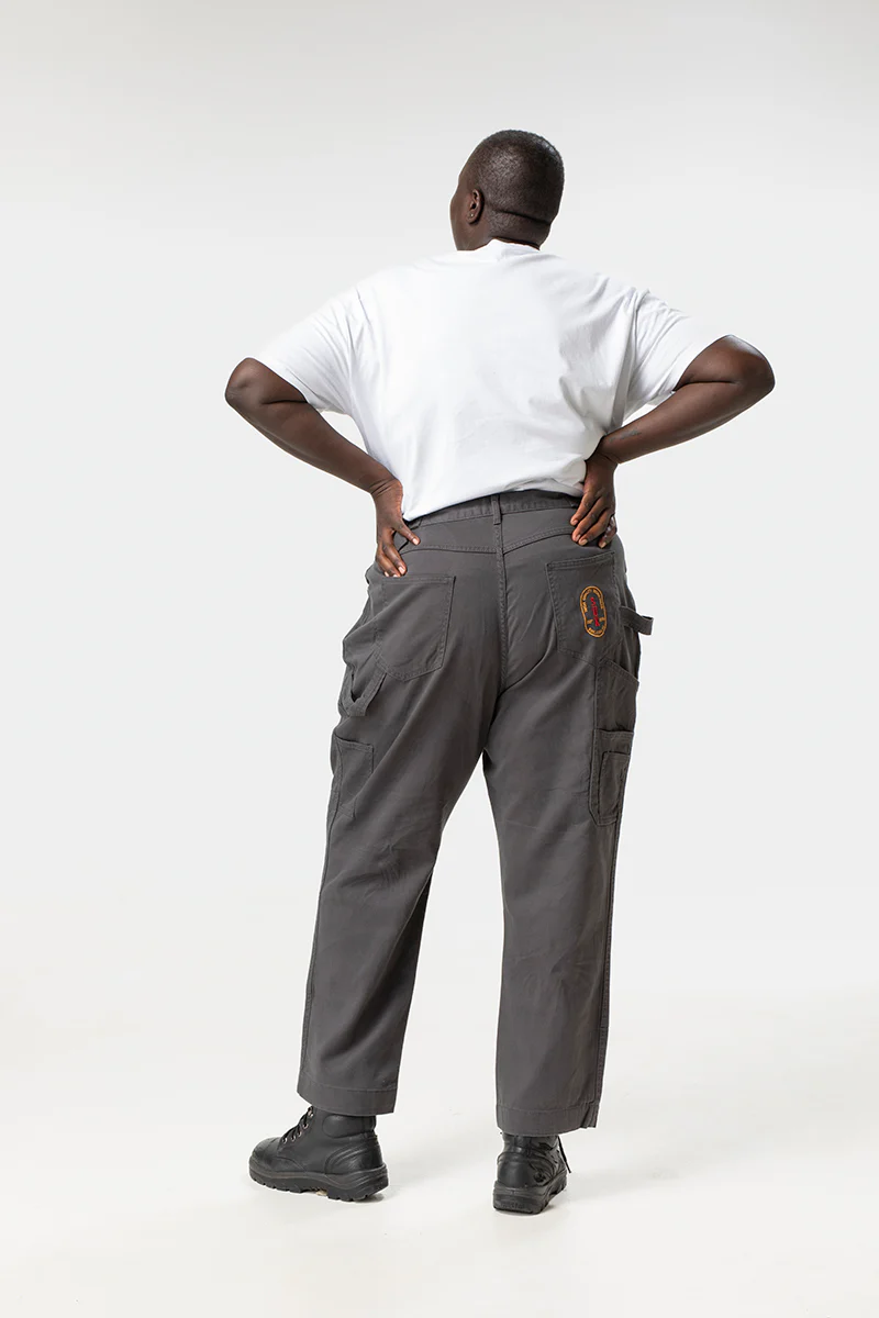 2 Way Work Pants - Grey - Image 4