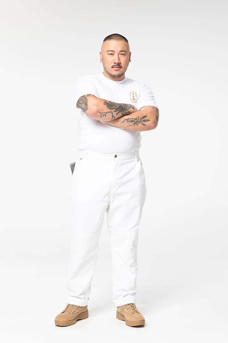 2 Way Work Pants - White - Image 7
