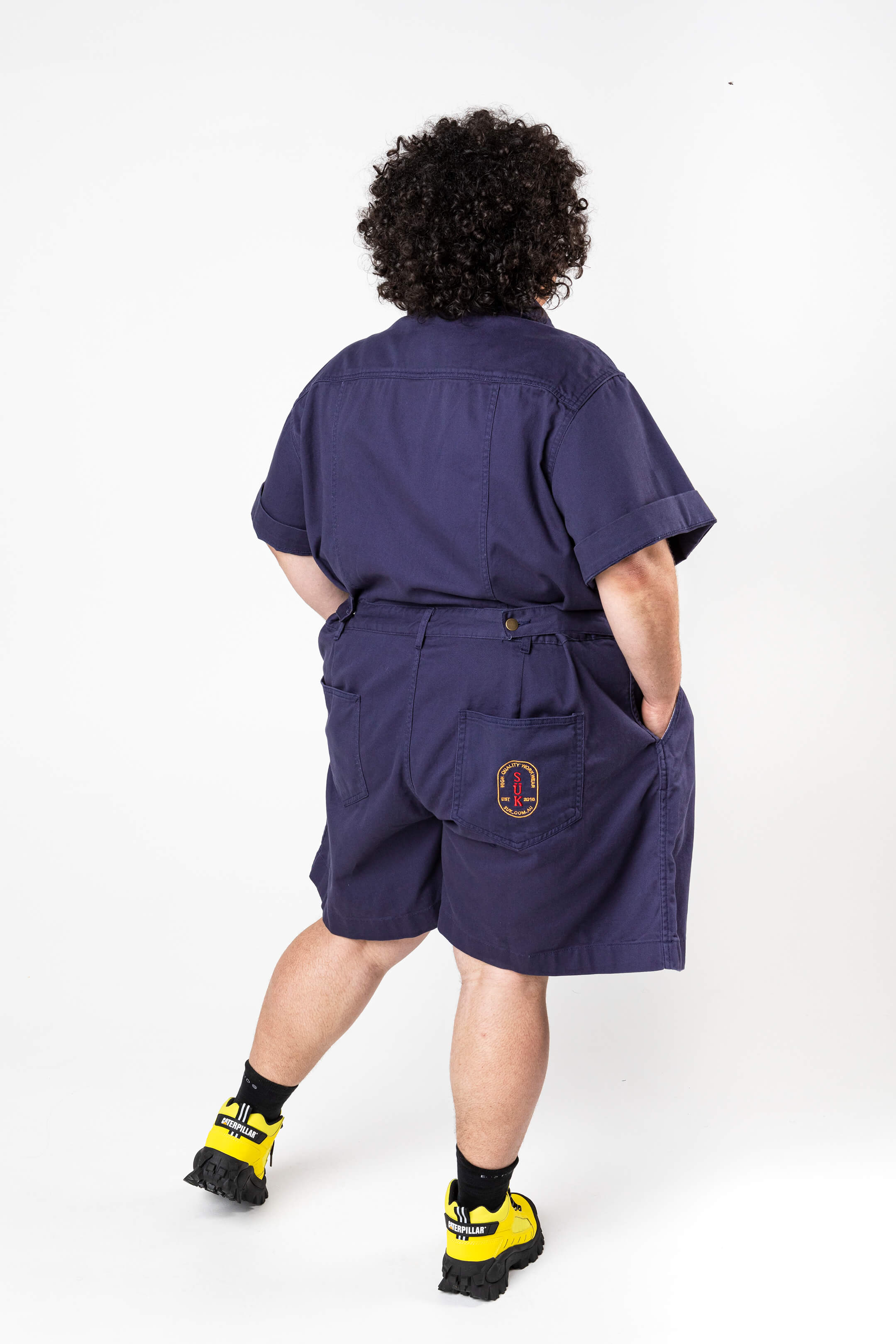 Cropped Ringer Suit - Long - Blue - Image 4