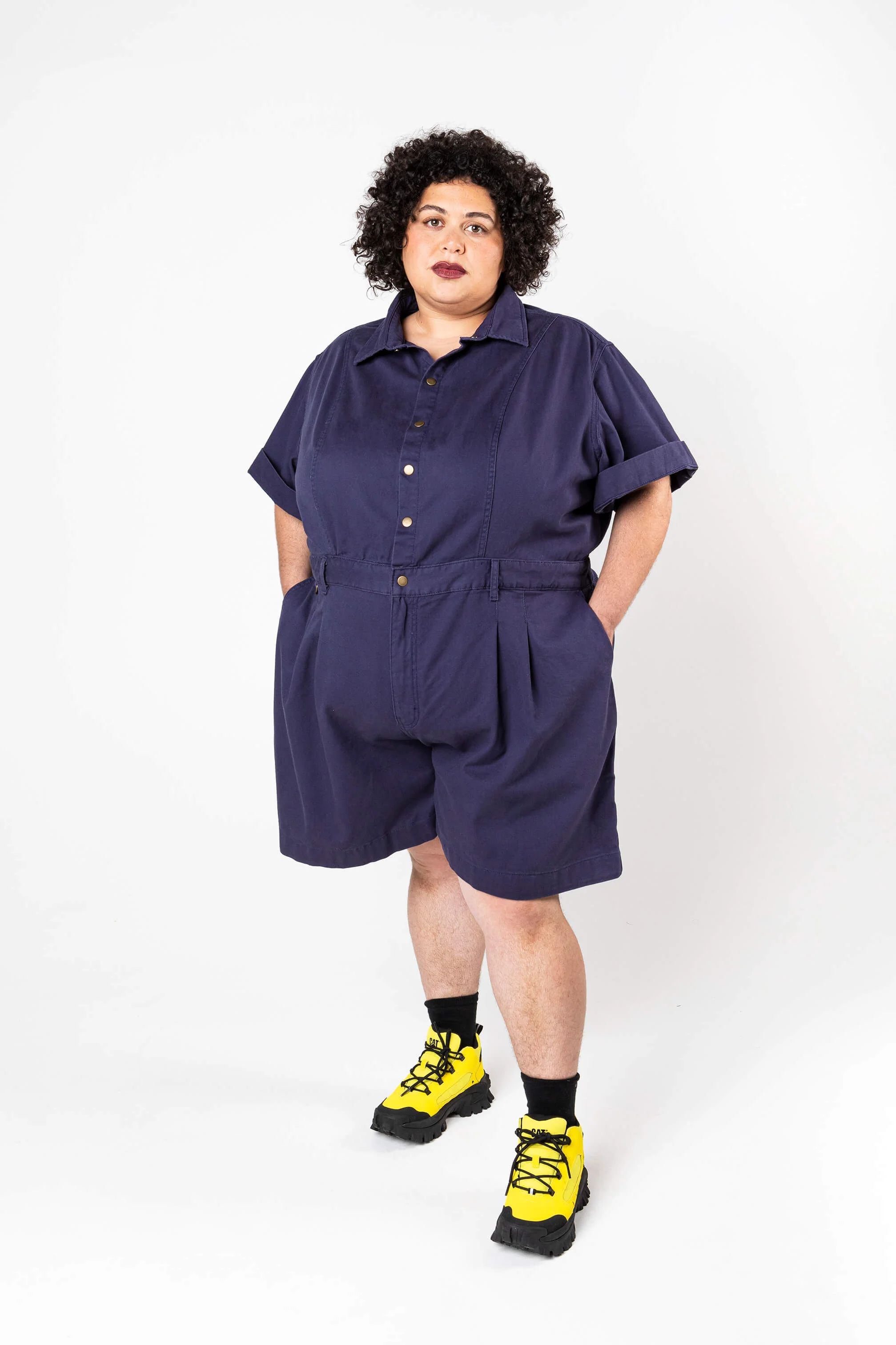 Cropped Ringer Suit - Long - Blue - Image 5