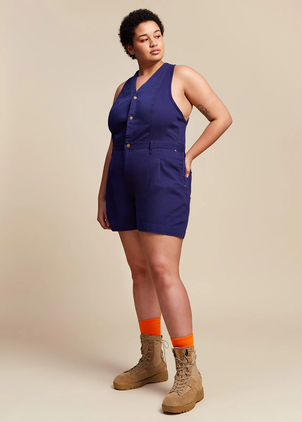 Cropped Roper Suit - Blue - Image 16