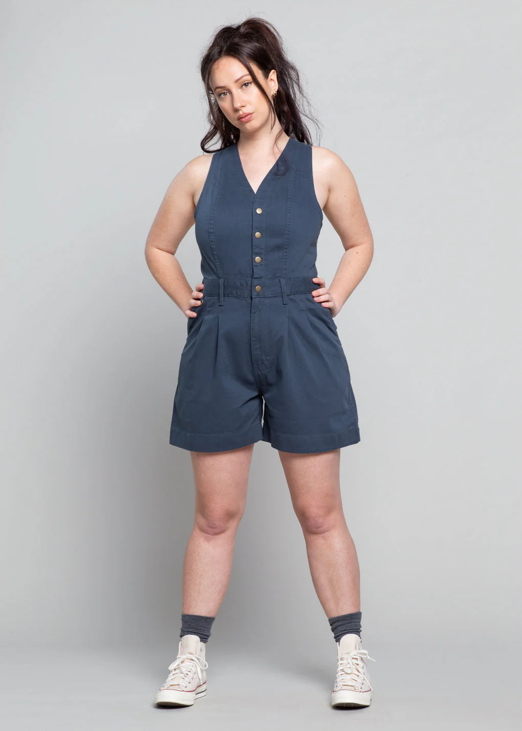 Cropped Roper Suit - No Waist Adjusters - Green - Image 2