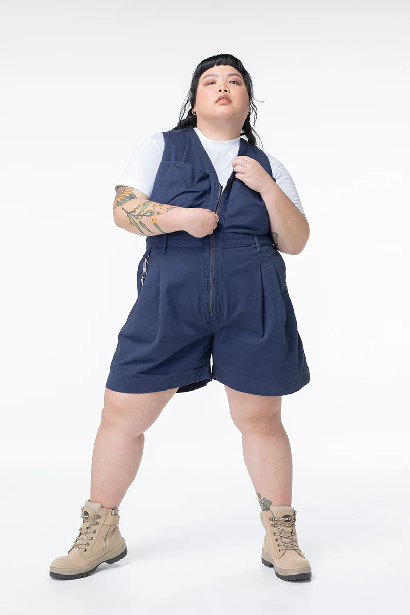 Cropped Yard Suit - Short - Blue - Image 5
