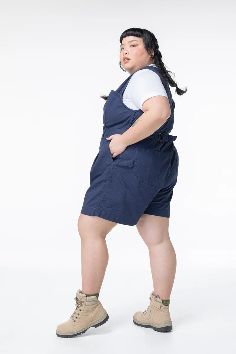 Cropped Yard Suit - Short - Blue - Image 6