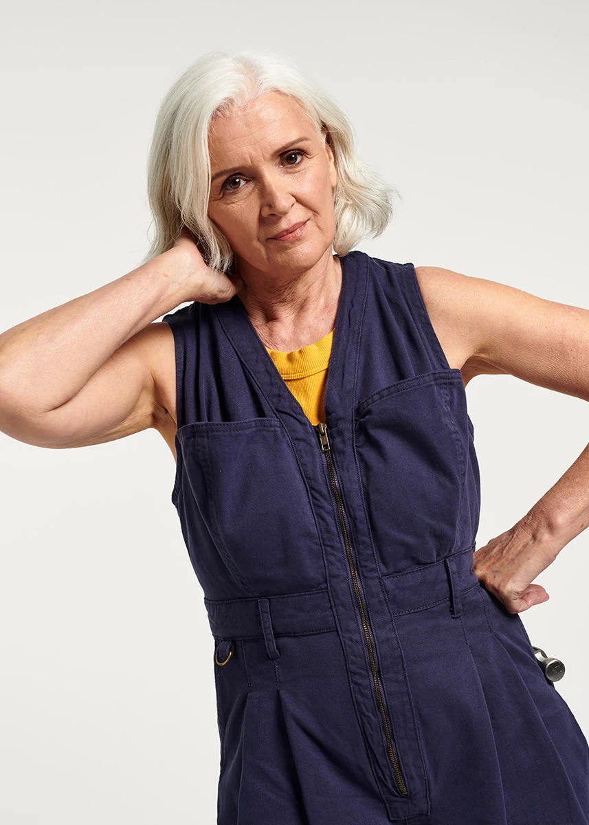 Cropped Yard Suit - Long - Blue - Image 6