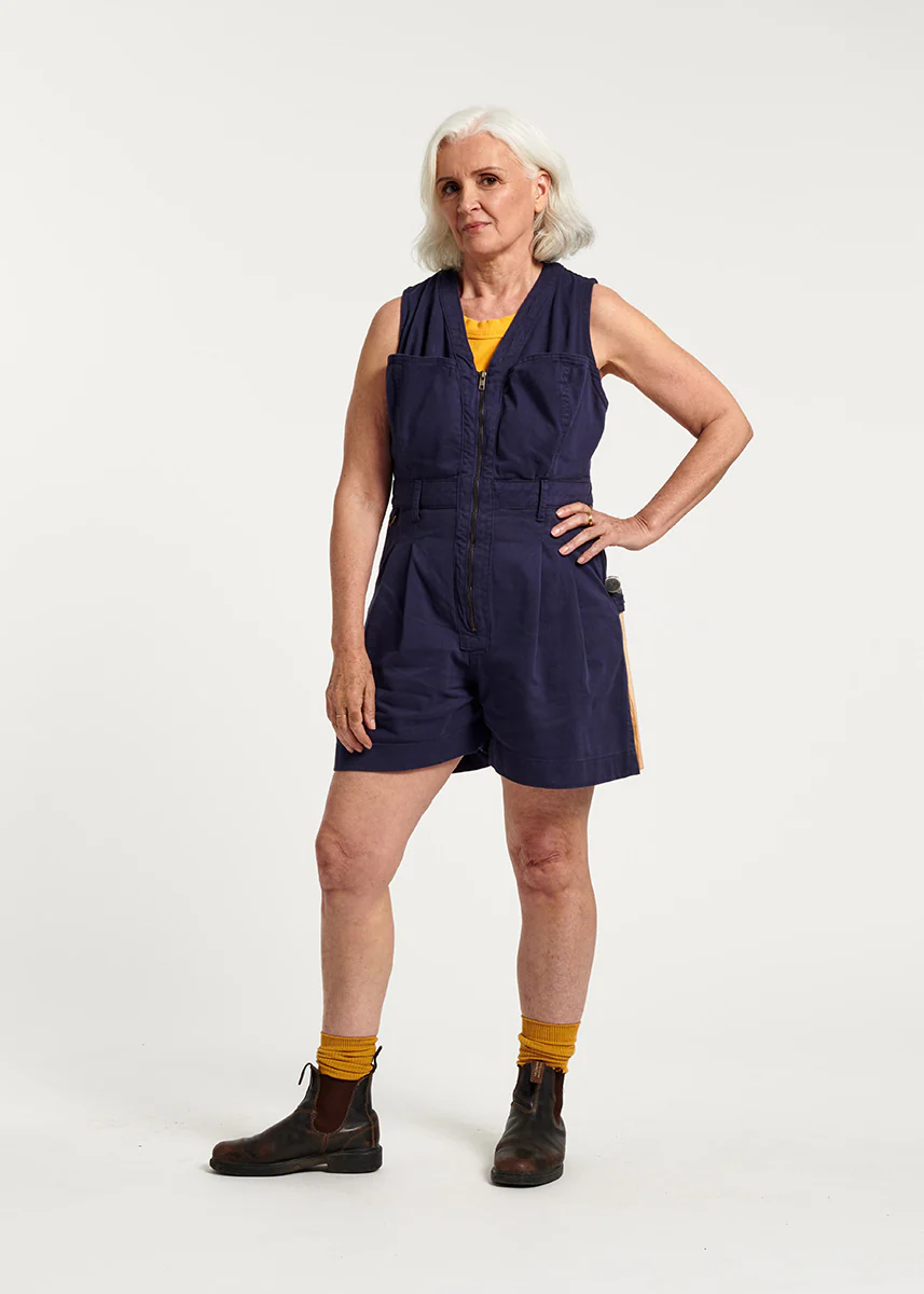 Cropped Yard Suit - Short - Blue - Image 2