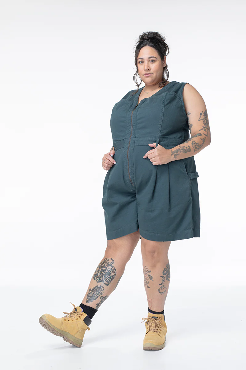 Cropped Yard Suit - Short - Green - Image 3