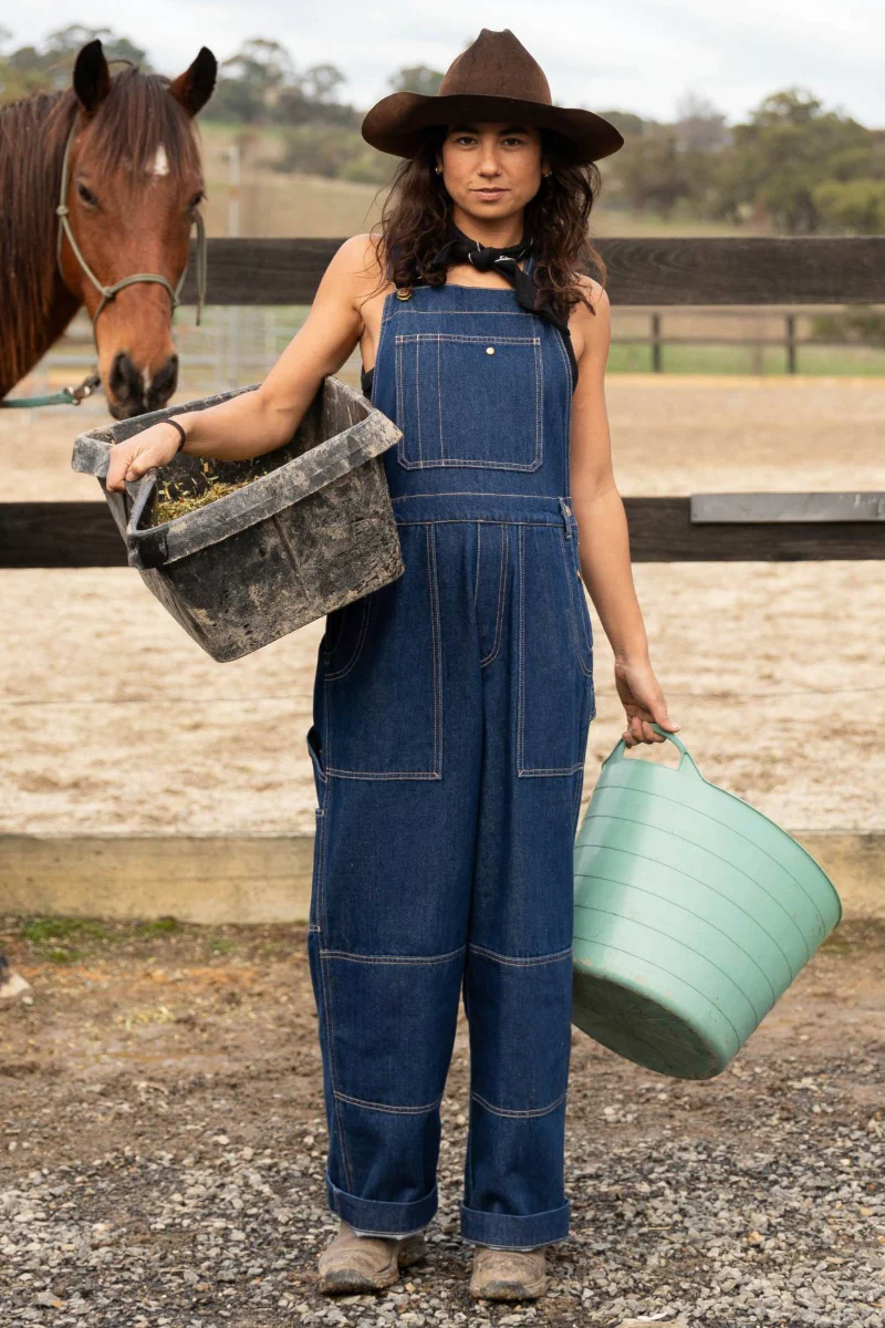 Denim Brumby Suit - Mid Blue - Image 13