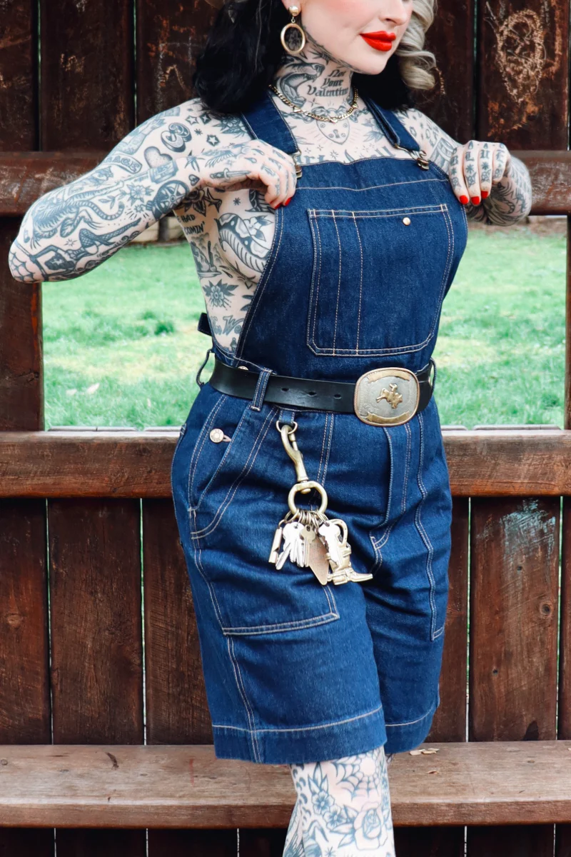 Denim Cropped Brumby Suit - Image 7