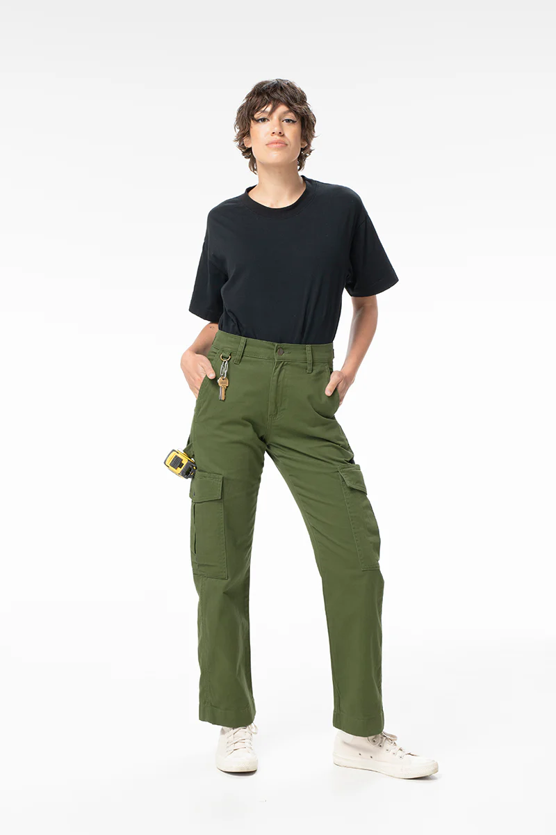 Mid Rise Cargo Pants - Hunter - Image 2