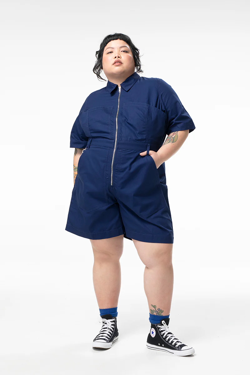 Ripstop 2.0 Cropped Lagoon Suit - Long - Navy - Image 2