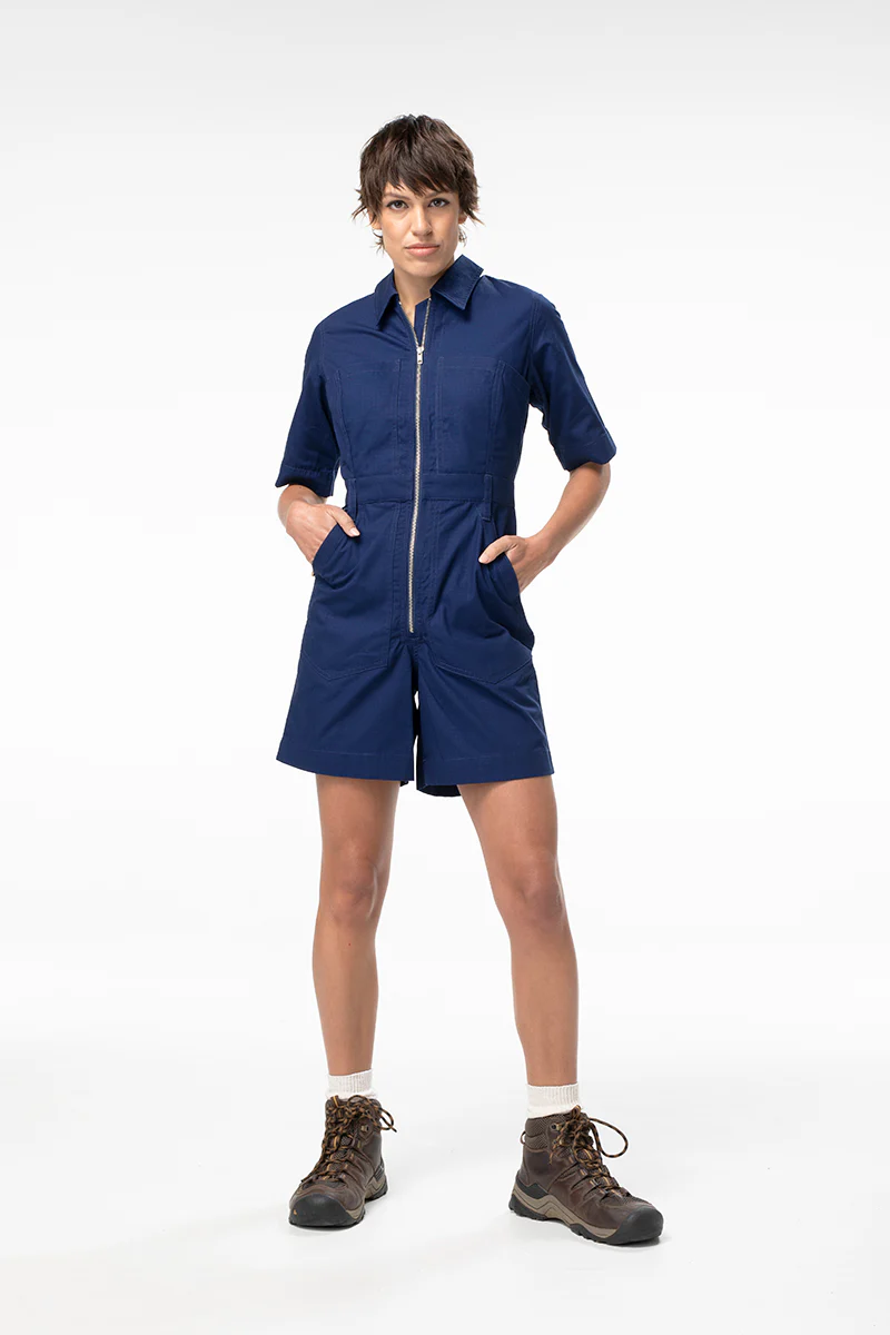 Ripstop 2.0 Cropped Lagoon Suit - Long - Navy - Image 3