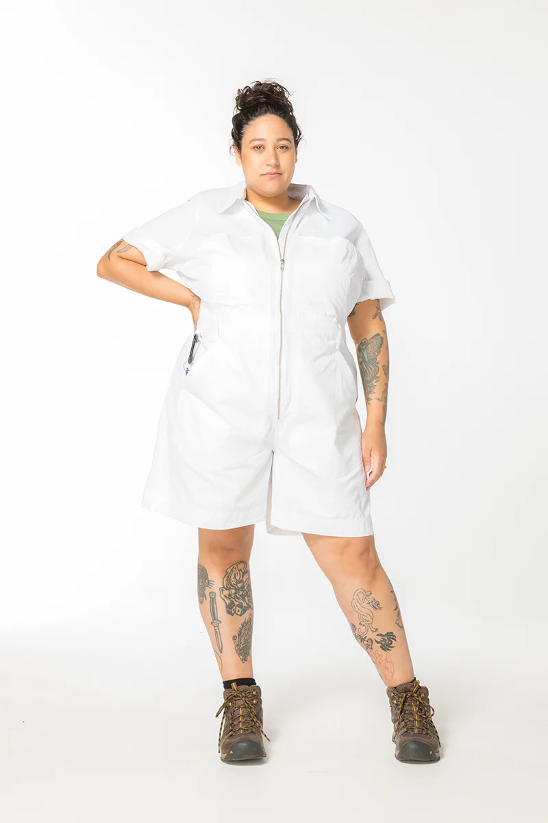 Ripstop 2.0 Cropped Lagoon Suit - Long - White - Image 2