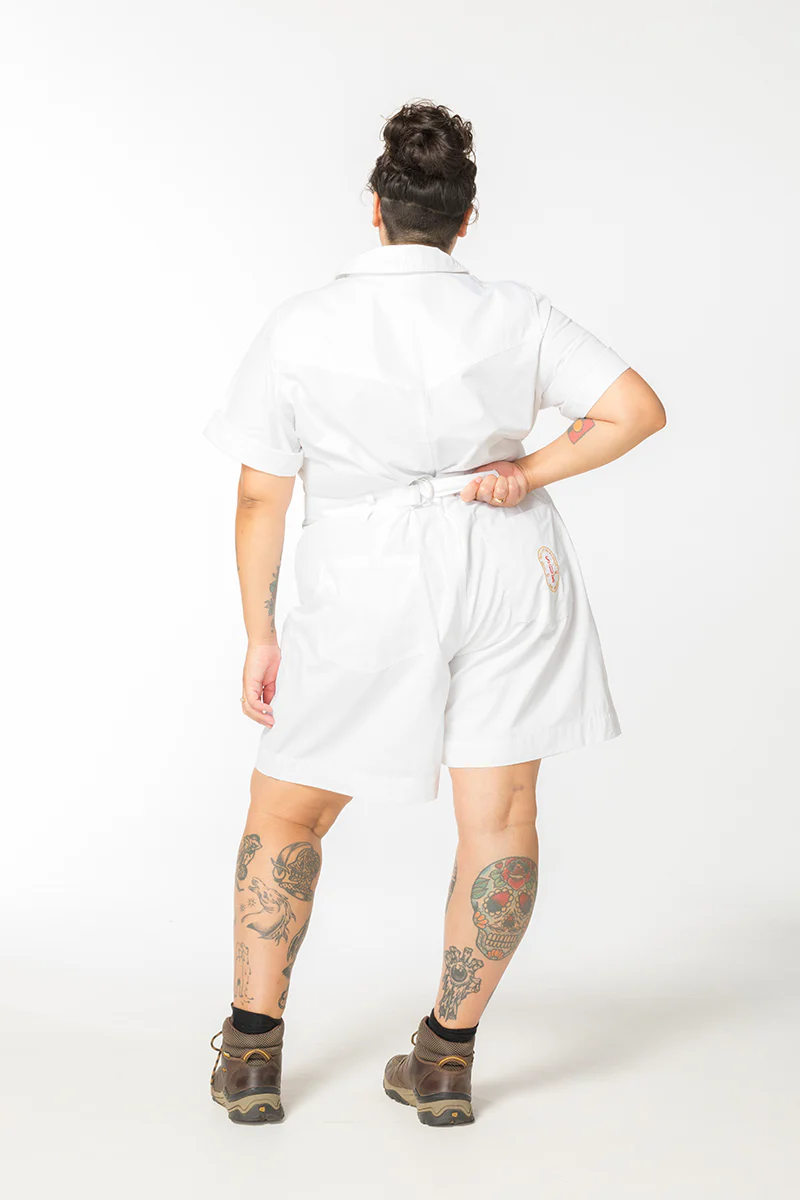 Ripstop 2.0 Cropped Lagoon Suit - Long - White - Image 3