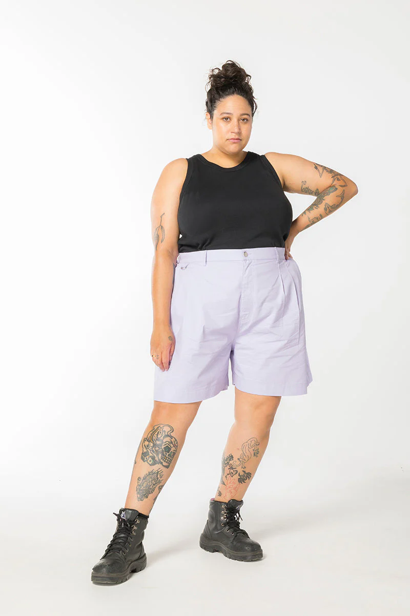 Ripstop Gunnee Shorts - Pastel Lavender