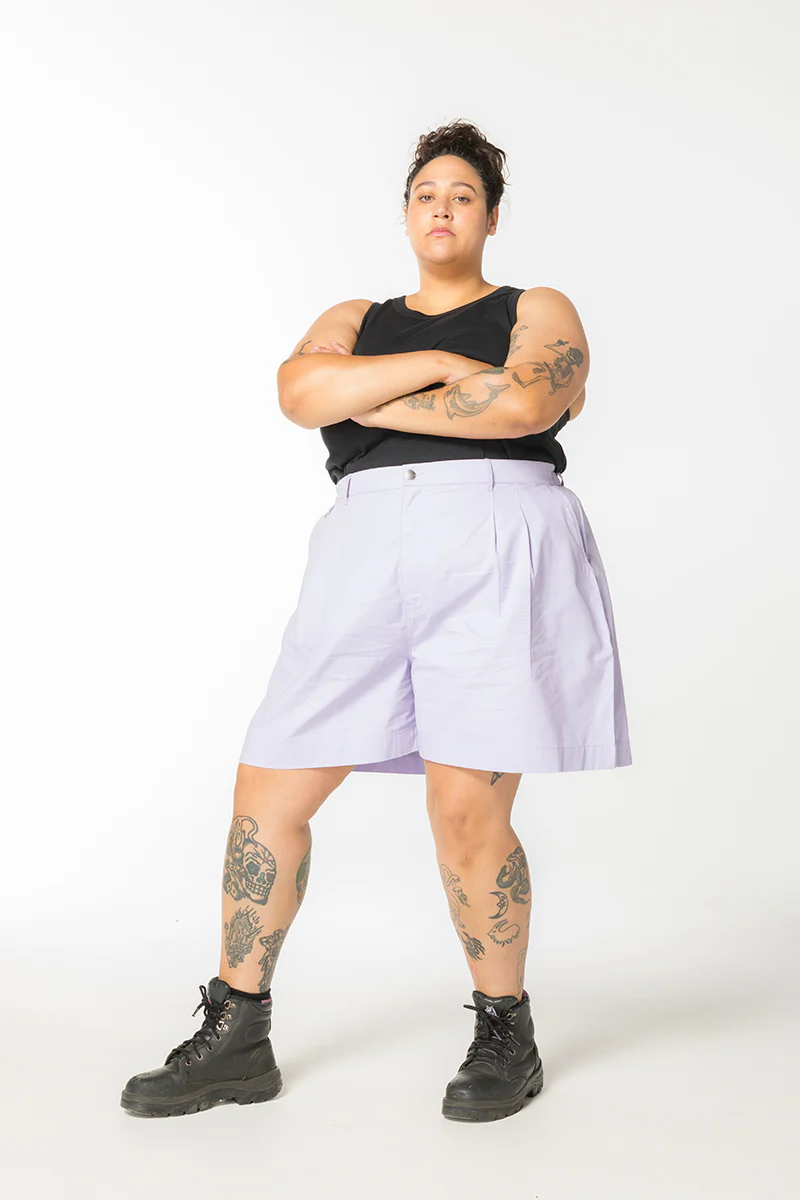 Ripstop Gunnee Shorts - Pastel Lavender - Image 2
