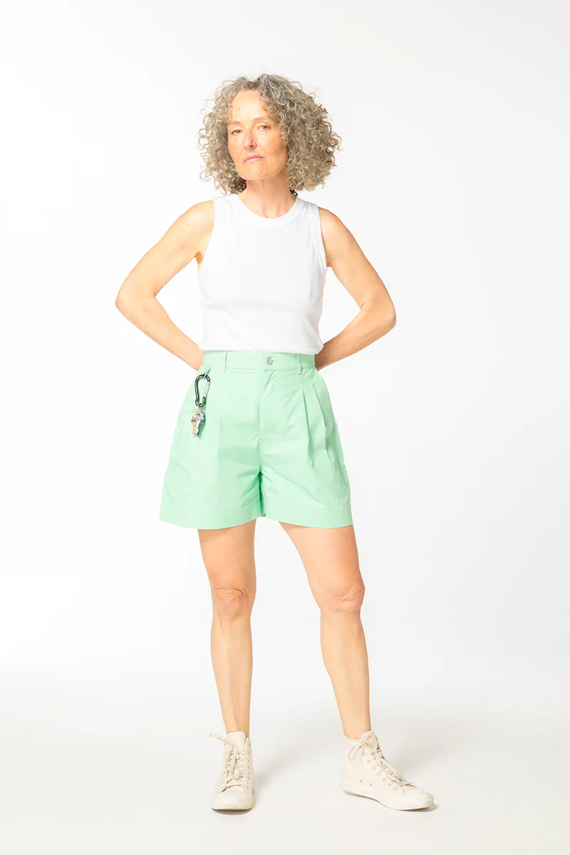 Ripstop Gunnee Shorts - Pastel Ming Green - Image 3