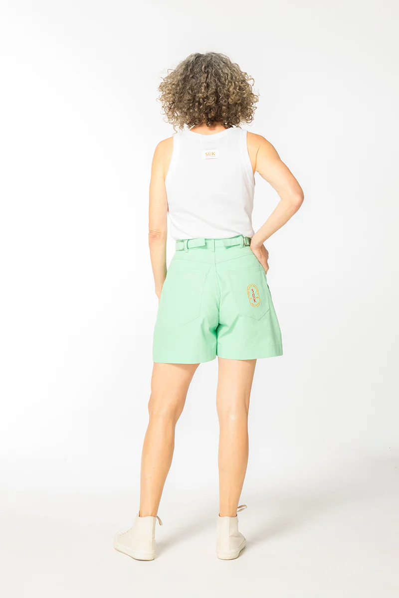 Ripstop Gunnee Shorts - Pastel Ming Green - Image 4