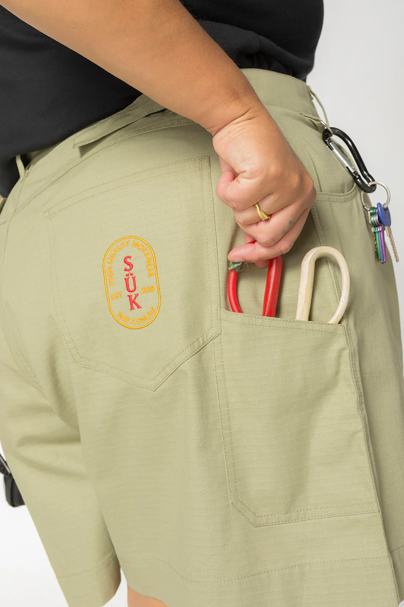 Ripstop Utility Shorts - Khaki - Image 3