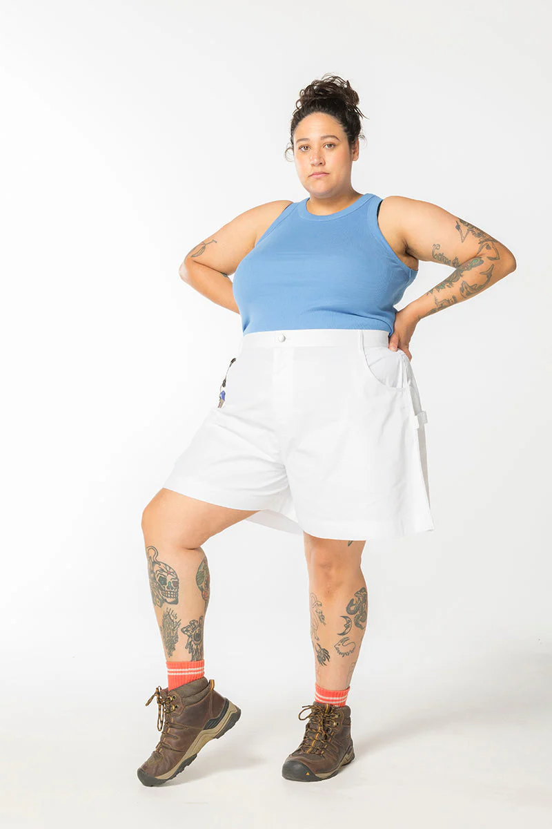 Ripstop Utility Shorts - White - Image 2